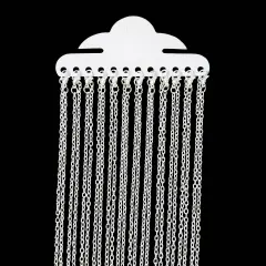 12 or 72 Pieces: 24" Pre-made Silver Plated Necklace Chains