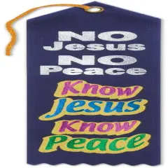 Know Jesus Know Peace Ribbon (Pack of 6)