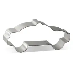 Police Car Cookie Cutter 4 in B1588, CookieCutter.com, Tin Plated Steel, Handmade in the USA