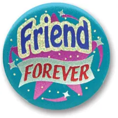 Friend Forever Satin Button (Pack of 6)