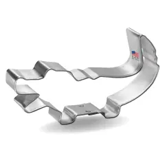 Alligator Cookie Cutter 4.5 in, CookieCutter.com, Tin Plated Steel, Handmade in the USA