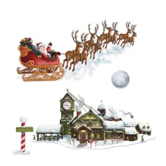 Santa's Sleigh & Workshop Props (Pack of 12)