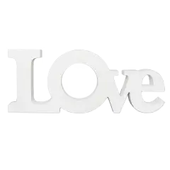 White Coated Love Block