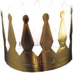 Gold Foil Crowns (Pack of 72)