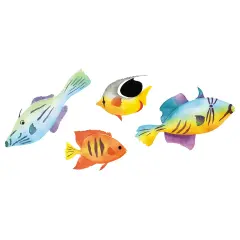 Four Fish Wall Stencil | 2707 by Designer Stencils | Animal & Nature Stencils |