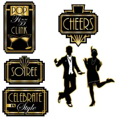 Great 20s Cutouts, (Pack of 12)