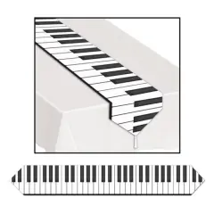 Printed Piano Keyboard Table Runner (Pack of 12)
