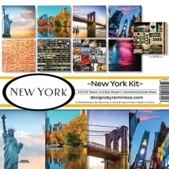 Reminisce Collection Kit 12"X12"-New York