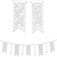 Die-Cut Mr & Mrs Pennant Banner (Pack of 12)