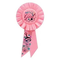 It's A Girl Rosette (Pack of 6)