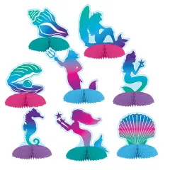 Mermaid Mini Centerpieces, (Pack Of 12)