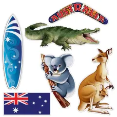Australian Cutouts, (Pack of 12)