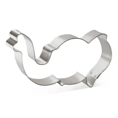 Circus Elephant Face Cookie Cutter 5 in B1577, CookieCutter.com, Tin Plated Steel, Handmade in the USA