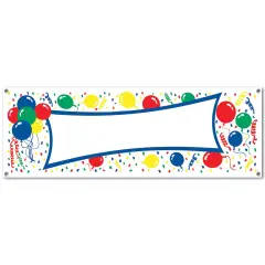 Balloons Sign Banner (Pack of 12)
