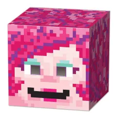 Gamer Girl 8-Bit Box Head (Pack of 6)