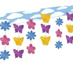 Butterfly & Flower Ceiling Decor (Pack of 6)