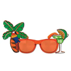 Palm Tree & Parrot Fanci-Frames (Pack of 6)