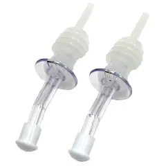 Chef Craft 2pc Plastic Bottle Pourer Set with Caps - Great for Wine, Olive Oil and Other Bottles