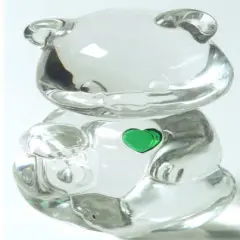 Vintage Fenton Glass Birthstone Bear