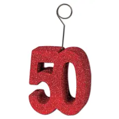 Glittered50Photo/Balloon Holder (Pack of 6)