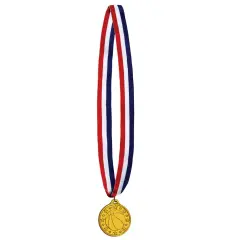 Basketball Medal W/Ribbon, (Pack Of 12)