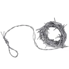 Silver Barbed Wire Garland (Pack of 12)