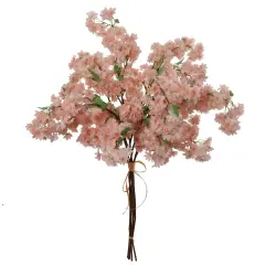 6-Pack 40" Light Pink Cherry Blossom Stems &ndash; Realistic Silk Flowers by Floral Home&reg;