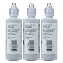 3 Pieces Dimensional Fabric Paint 4 oz Glitter Silver , 4 Fl Oz (Pack of 3), 3 Count