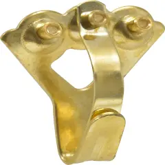 Picture Hangers, Art Hangers, Kid Safe, Brass, Reusable Picture Hooks, 10-75lb (Value Pack)