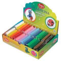 Pepy Plastilina Modeling Clay - Assorted Colors, 1.4 oz, Pkg of 24