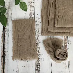 10 Cheesecloth Gauze Cotton Dinner Table Napkins Natural