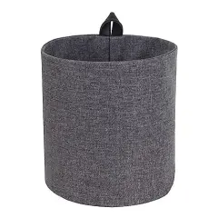 Soft Hang Around Hanging Storage Basket Small | Hanging Wall Basket for Organizing Everyday Necessities | Collapsible Wall Hanging Storage Basket for Closets | 6.7&Prime;x6.7&Prime; | Small | Grey