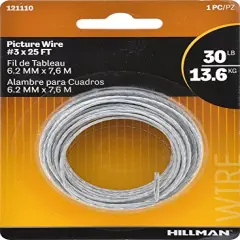 Picture Hanging Wire, 30 lb, Galvanized