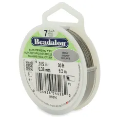 Beadalon Stringing Wire 7-Strand .015"X30'-Bright