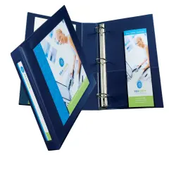Avery Heavy-Duty Framed View 3-Ring Binder, 2" One Touch EZD Rings, 1 Navy Blue Binder (68033)