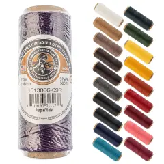 Gudebrod 0.015" Waxed Polyester Thread 500ft | Made In USA Purple