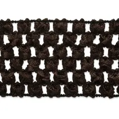 20 yards of 1 3/4" Crochet Stretch Trim | 20 yard cut Chocolate