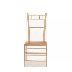 25 CLEAR GOLD Plastic FAVOR BOXES Chair Shaped Gift Holders