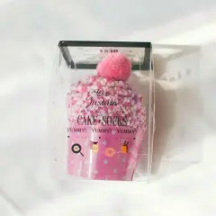 Kitcheniva Women Socks Soft Fluffy Cozy Casual Winter CUPCAKE Pink