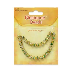 6 Packs of Cloisonn&eacute; Beads Pack of 30 Beads
