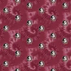 Sykel Enterprises-Florida State University Cotton Fabric-FSU Seminoles Tie Dye Cotton Quilting Fabric
