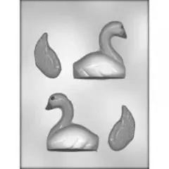 CK Products 3" 3D SWAN Bird Chocolate Candy MOLD