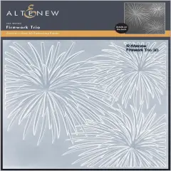 Firework Trio 3D Embossing Folder