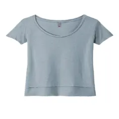 Next Level&reg; Women&rsquo;s Festival Scoop Neck Tee Stonewash denim