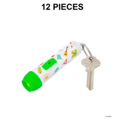 Camp Flashlight Keychains - 12 Pc.