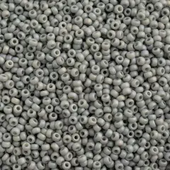 Miyuki 22g Frosted Glazed Rainbow Matte Round Seed Beads, 11/0 Grey AB #4705