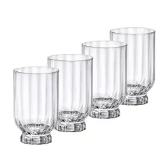 Bormioli Rocco Florian DOF Glasses, 12.6 oz., Set of 4, Clear