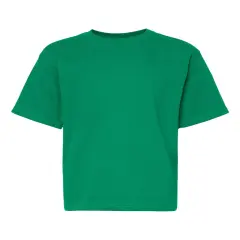 M&O&reg; Youth Gold Soft Touch Crewneck Short Sleeve T-Shirt Fine kelly green