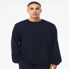 BELLA + CANVAS&reg; Sponge Fleece Classic Crewneck Sweatshirt Navy