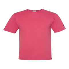 Champion&reg; Crewneck Short Sleeve Garment-Dyed T-Shirt Crimson